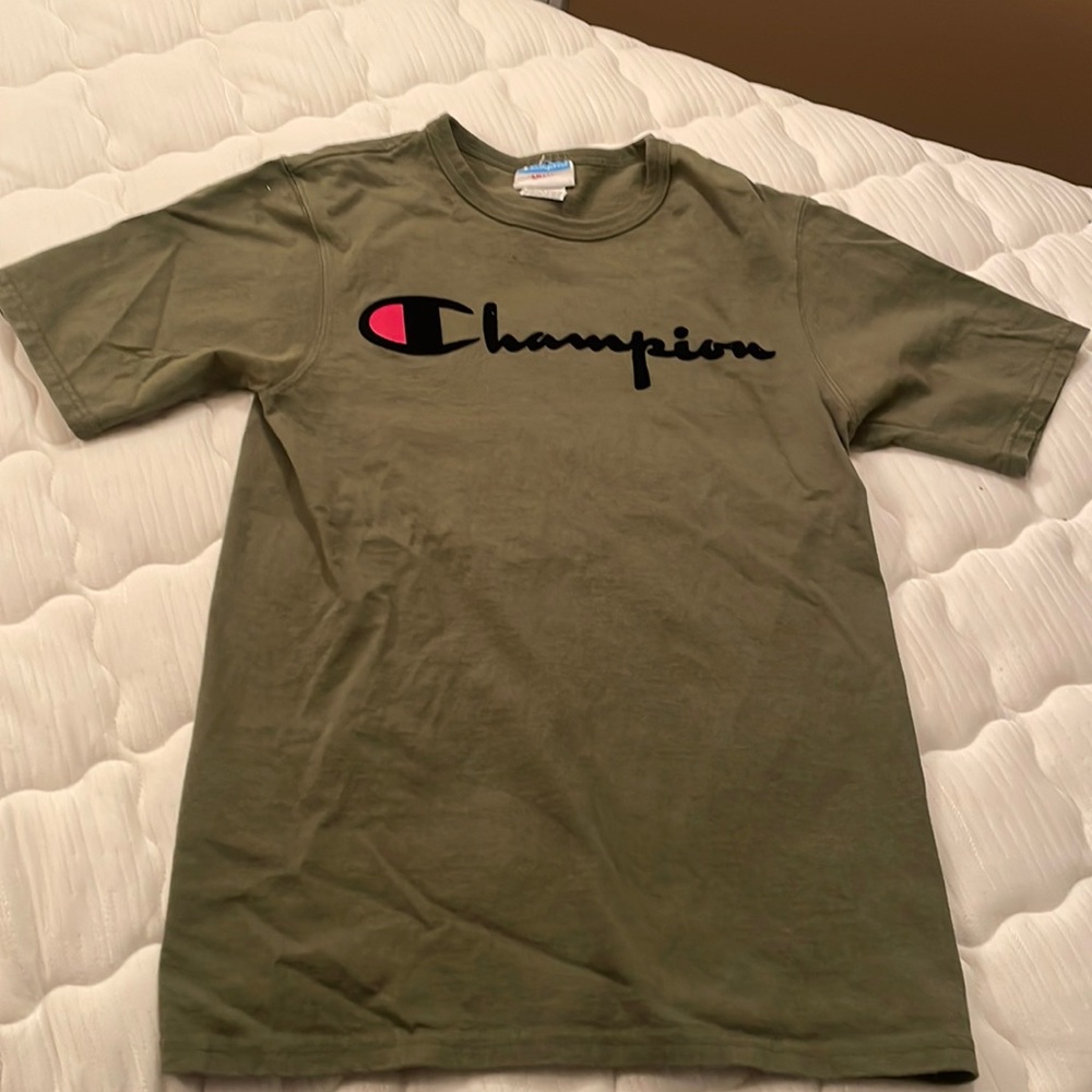 Green champion T-shirt